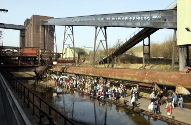Die Kokerei Hansa im Jahr 2003. <br>Foto: Vollmer/ Stiftung Industriedenkmalpflege und Geschichtskultur)<br />