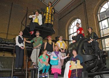 Foto von der Premiere der ¿Working Class Heroes¿ im Schiffshebewerk Henrichenburg.                              <br>Foto: LWL/Holtappels<br />