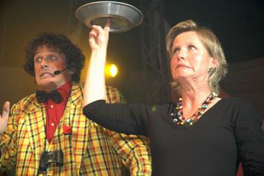 Clown Tiftof unter genauer Beobachtung. <br>Foto: Münch<br />
