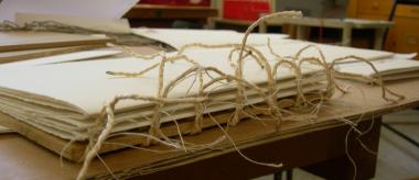 Buchherstellung im Mittelalter. <br>Foto: Dr. Kristina Hartmann<br />