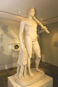 Blick in die aktuelle Sonderausstellung ¿Hercules ¿ vom Olymp ins Ruhrtal¿ im LWL-Industriemuseum Zeche Nachtigall. <br>Foto: LWL/Hudemann<br />