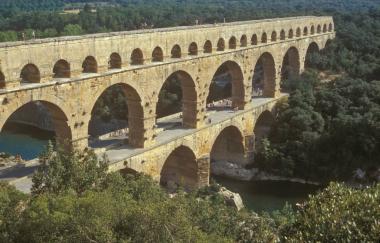 Der Pont du Gard aus Südfrankreich ist eines von vielen Beispielen des architekturgeschichtlichen Vortrags von Reiner Berghoff. <br>Foto: Reiner Berghoff<br />