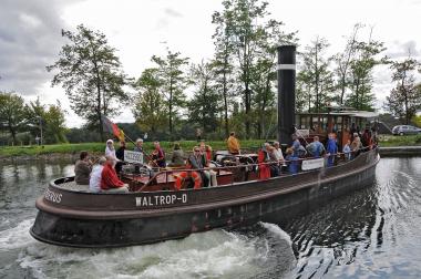 Einsteigen und los geht¿s: Wer Glück hat, kann beim LWL-Industriemuseum eine Dampferfahrt mit dem Museumsschiff ¿Cerberus¿ gewinnen.             <br>Foto: LWL/Hudemann<br />