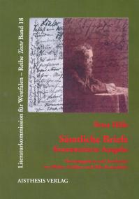 Peter Hille. Sämtliche Briefe. <br>Foto: LWL<br />