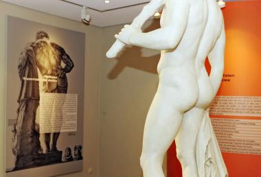 Blick in die Sonderausstellung "Hercules-Vom Olymp ins Ruhrtal" im LWL-Industriemuseum Zeche Nachtigall. <br>Foto: LWL/Hudemann<br />