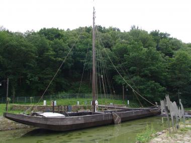 Der rekonstruierte Ruhrnachen im LWL-Industriemuseum. <br>Foto: LWL/Hudemann<br />