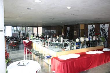 Das Museumscafé CR ist auch ein beliebter Ort für Feiern und geschlossene Gesellschaften. <br>Foto:LWL/Museum für Archäologie <br />