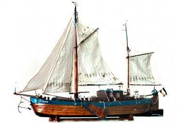 Modell einer Lippe Aak in der Ausstellung. <br>Foto: Haus der Stadtgeschichte Kamen<br />