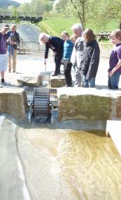 Per Schieber wird der Wasserzulauf reguliert. <br>Foto: LWL<br />