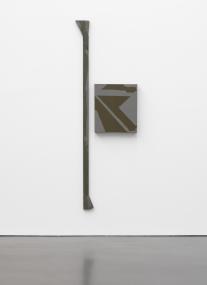 Stab und Bild werden zu einem Bild-Objekt: ¿Ohne Titel¿ von Blinky Palermo im LWL-Landesmuseum. <br>Foto: Achim Kukulies, © VG Bild-Kunst, Bonn 2011<br />