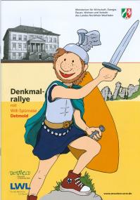 Mit Willi Spürnase, der sich als Cheruskerfürst Hermann verkleidet hat,  können Kinder die Stadtgeschichte von Detmold erleben.<br>Foto: LWL<br />