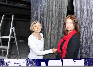 ¿Aurora/Aura¿, eine interaktive Installation aus Klang und Licht der Künstler Nina Czeglédy (li), Bettina Schülke (re), Márton András Juhász und László Kiss. <br>Foto: LWL, A. Hudemann<br />