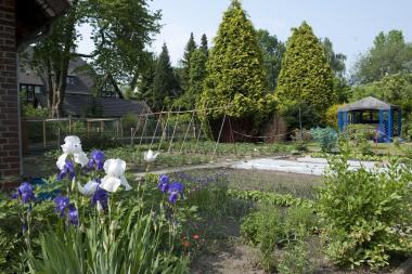 Nach historischem Vorbild angelegt: Der Arbeitergarten der Zeche Zollern. <br>Foto: LWL <br />