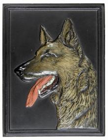 Plakette mit Hundekopf. <br>Foto:LWL<br />