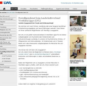 Eine neue Internetseite informiert über die Freiwilligendienste beim LWL. <br>Foto: LWL<br />