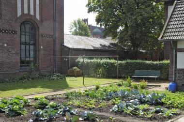 Im Arbeitergarten der Zeche Zollern können die Besucher nicht nur sehen, wie sich Bergarbeiterfamilien früher versorgt haben, sondern auch viel über Gemüseanbau lernen.    <br>Foto: LWL<br />