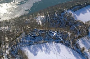 Luftbild der Isenburg in Essen von Norden <br>Foto: LWL-Museum für Archäologie/Baoquan Song<br />