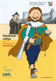 Mit Willi Spürnase, der sich als Baumeister verkleidet hat, können Kinder die Geschichte von Wewelsburg erleben. <br>Foto: LWL<br />