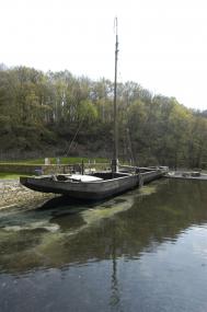 Das rekonstruierte Kohleschiff im LWL-Industriemuseum. <br>Foto: LWL/Hudemann<br />
