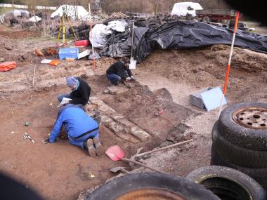 Hier residierte einst Kaiser Otto III.: Seinen Königshof identifizierten die LWL-Archäologen vor allem durch hochwertige Keramikfunde in Elspe. <br>Foto: LWL-Archäologie für Westfalen<br />