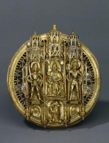 Reineke vam Dressche, Chormantelschließe des Mindener Chorherren Albert von Letelen, vor 1487, Staatliche Museen Preußischer Kulturbesitz, Kunstgewerbemuseum, Berlin.<br> © SMPK, Berlin<br />