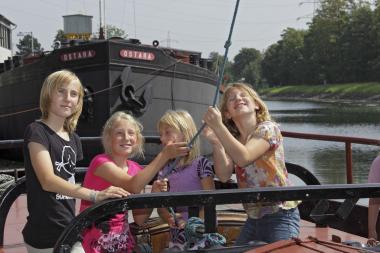 Spiel und Spaß am Hebewerk. <br>Foto: LWL / A. Hudemann<br /> 
