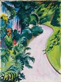 Leuchtet in den Frühlingsfarben: August Macke, Gartenweg, 1912. <br>Foto: LWL<br />