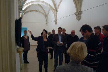 Rundgang durch die Ausstellung: Kuratorin Melanie Bono führt durch "Finale. alles andere ist alles andere". <br>Foto: LWL<br />