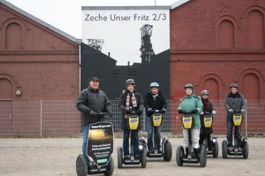 Industriekultur ¿erfahren¿ mit dem Segway. <br>Foto: Stadtmarketing Herne<br />