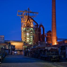 Nachts herrscht auf der Henrichshütte eine ganz besondere Atmosphäre. <br>Foto: LWL<br />