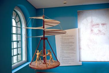 Die Luftschraube ¿ eine der fantastischsten Ideen des Erfinders Leonardo. <br>Foto: LWL<br />
