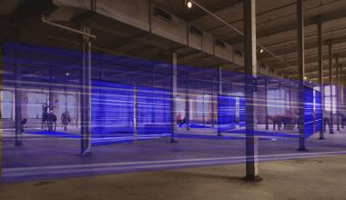 Entwurf der Installation infra_tex von Judith Nothnagel <br>Grafik: Nothnagel<br />