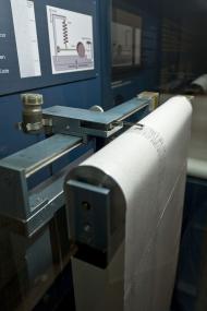 Die Ausschläge des Erdbebens bei Japan zeigte der Seismograph im LWL-Museum für Naturkunde in Münster an. <br>Foto: LWL/Oblonczyk<br />