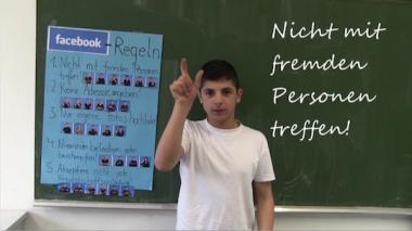 Screenshot aus dem preisgekrönten Film ¿Facebook-Regeln¿. <br>Foto: LWL<br /> <b> <i> Bitte klicken Sie auf das Foto, um sich den Film anzusehen.</b> </i>