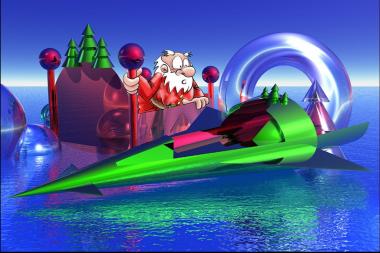 Weihnachtlich geht es im Planetarium bei ¿Wer rettet den Weihnachtsmann?¿ und den anderen Angeboten an Heiligabend zu.  <br>  Foto: Foto: Planetarium Bochum/LWL<br />