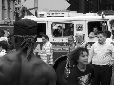 Ein Foto, fünf Kulturen? Manhattan, New York, 2010. <br>Foto: Klapdor