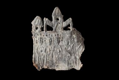 Die Heiligen Drei Könige aus Köln sind auf diesem Pilgerzeichen aus der Zeit um 1250 bis 1350 verewigt. <br> Foto: LWL/Ihle