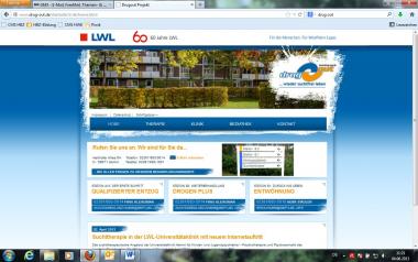 http://www.drug-out.lwl.org die Homepage der LWL-Uniklinik Hamm. <br>Foto: Privat