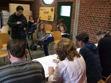Per Kamera wird das Vorsprechen festgehalten, wie hier beim Casting 2010. <br>Foto LWL