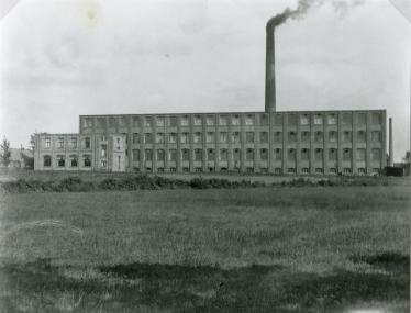 Die Spinnerei Hochfeld des von Werner Schwartz wurde 1894 erbaut und 1982 abgerissen. <br>Foto: Stadtarchiv Bocholt