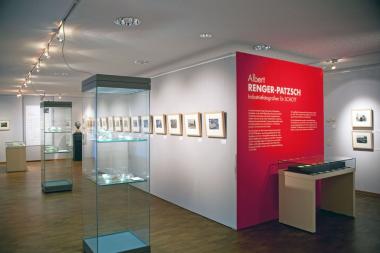 Ein Blick in die Sonderausstellung ¿Albert Renger-Patzsch ¿ Industriefotografien für SCHOTT¿ im LWL-Industriemuseum Zeche Nachtigall. <br>Foto: LWL/Hudemann