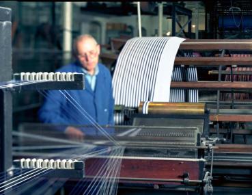 Die Schärmaschine in der Weberei des TextilWerks. <br>Foto: LWL