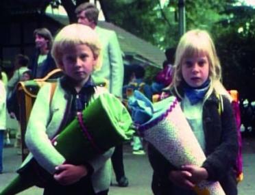 Der erste Schultag, Szene aus einem Amateurfilm der 1970er Jahre. Foto: LWL