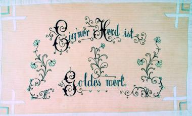 Spruchtuch aus der Sammlung von Willemina Krüger-Nijenhuis. <br>Foto: LWL