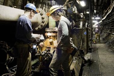 Bis heute ist die Arbeit des Bergmannes ein reiner Männerberuf.<br>Foto: LWL/ Egbert 