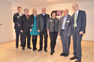 (v.l.n.r.) Ulrich Rüther, Dieter Gebhard, Barbara Rüschoff-Thale, Wolfgang Kirsch, Ute Crew, Reinhart Richter, Bernd Neuendorf nahmen an der Konferenz teil. <br>Foto: LWL/Althaus