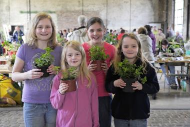 Junges Gemüse beim Kungelmarkt auf Zollern.<br>Foto: LWL/Hudemann