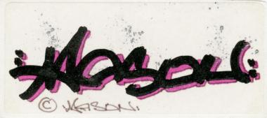 Graffiti-Schriftzug Mason, Markus Wiese. <br>Foto: LWL-Industriemuseum 