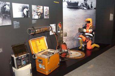 Aus der Unterwelt einer Stadt: Inszenierung zum Thema Kanalinspektion in der Ausstellung ¿Über Unterwelten¿. <br>Foto: LWL/Hudemann