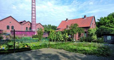 Blick in den Arbeitergarten der Weberei. <br>Foto: LWL